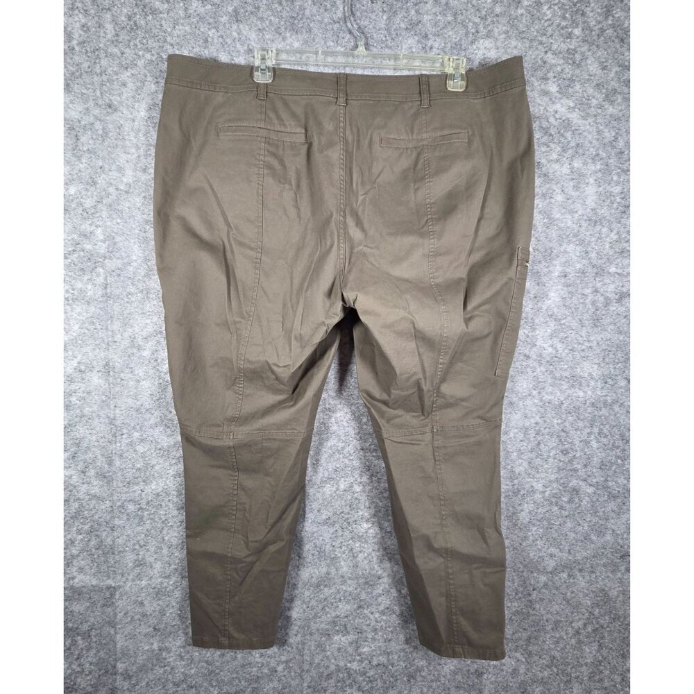 Lauren Ralph Lauren Petite Women’s Mid-Rise Skinny Fit Cargo Pants Green Size 22 - Picture 5 of 7